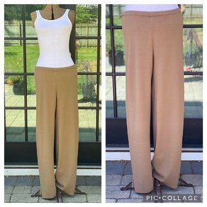 Eileen Fisher Brown Straight Leg Pull On Pants